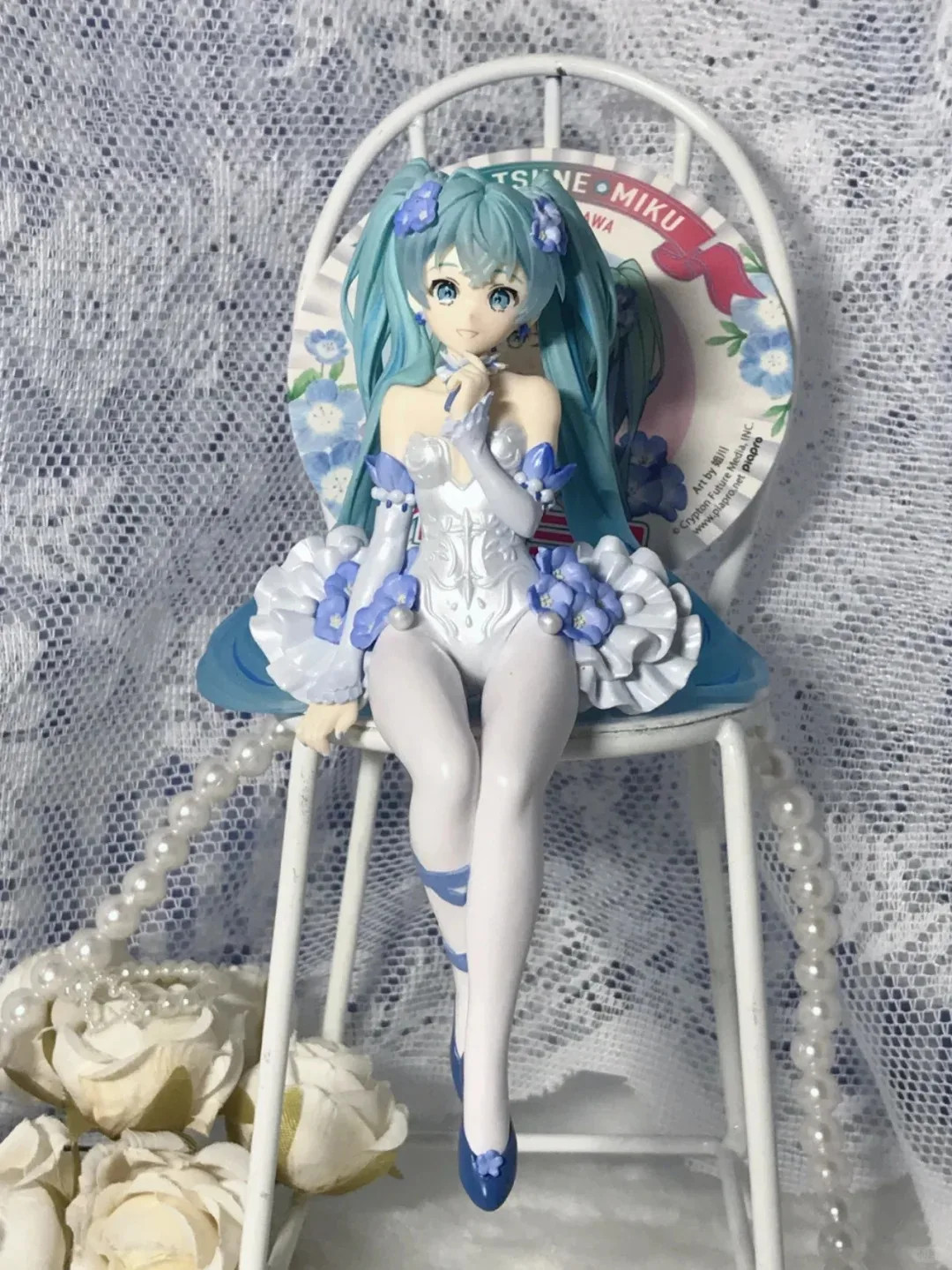 Model Noodle Stopper Hatsune Miku 14cm Flower Fairy Anemone Figure Anime Figurin