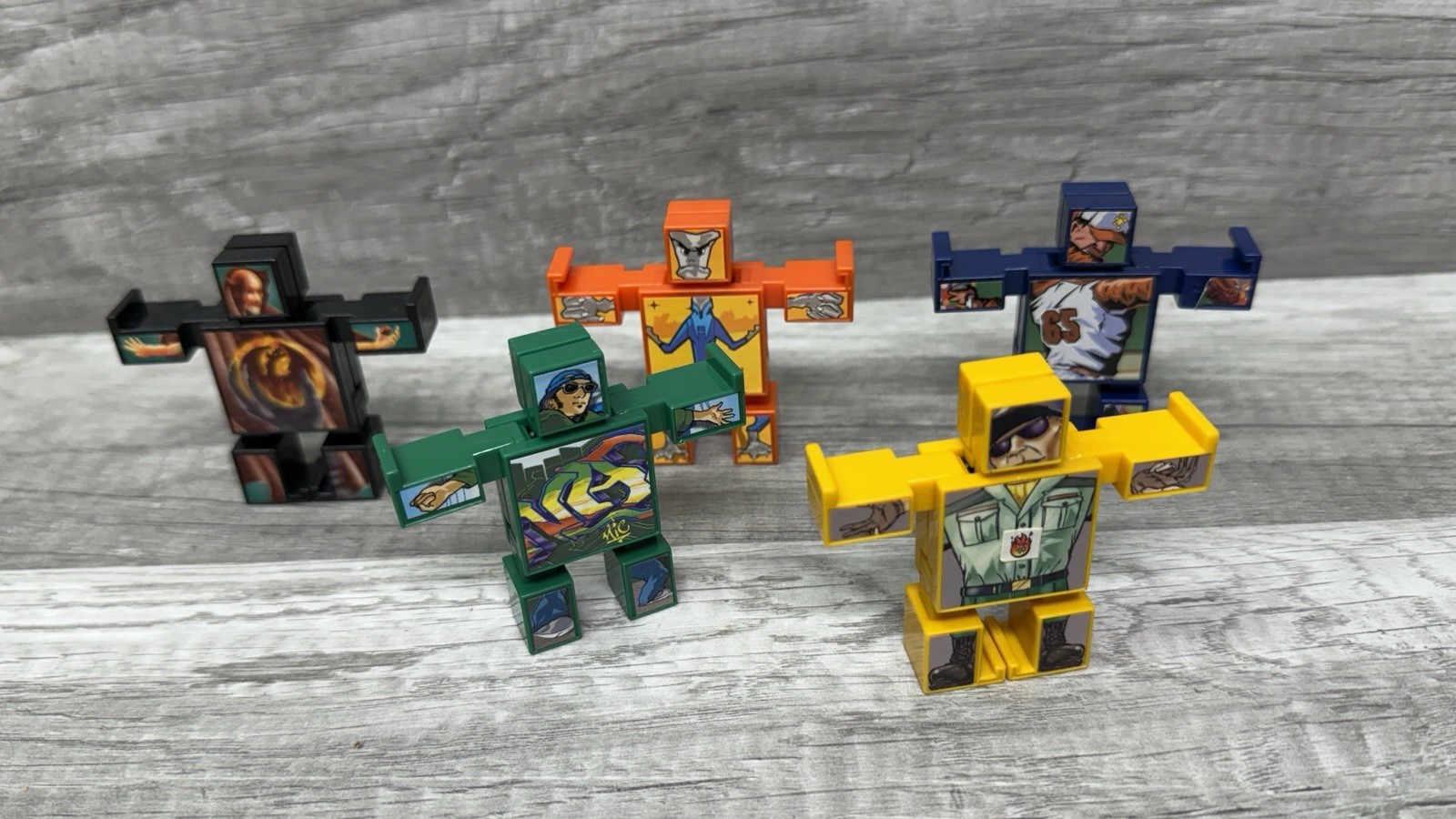 Lot of 42 Vintage NakNak Battle Block Action Figure Toys Y2k 2000s