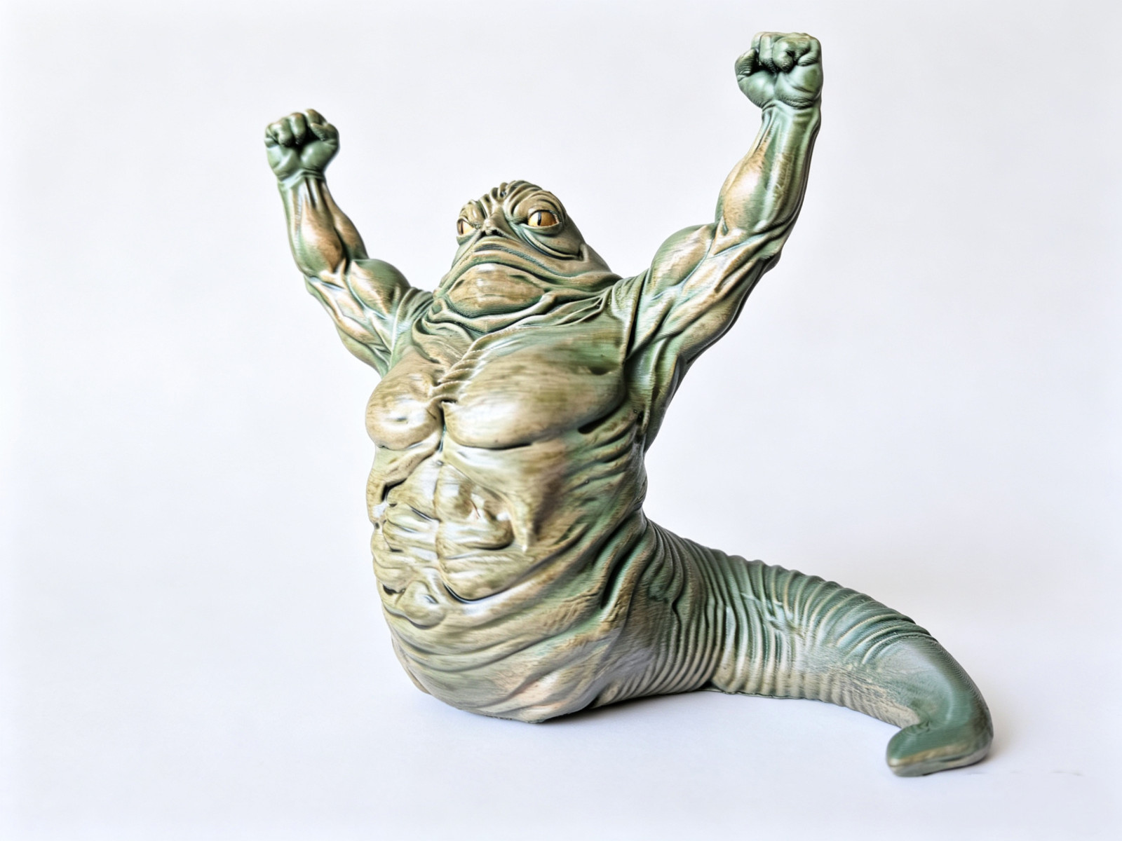 Custom Made Rotta the Hutt Inspired Figurine Hand Painted Collectible 14cm AU
