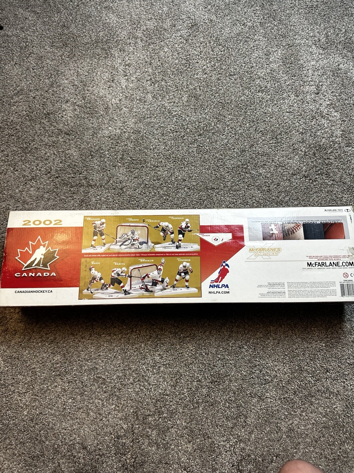 Team Canada Olympic Hockey McFarlane Figures – Set of 4 – Lindros Brodeur Sakic