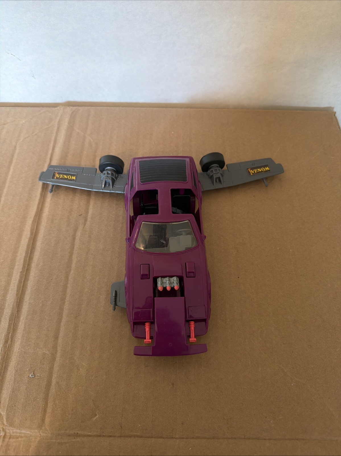 VTG 1987 Kenner M.A.S.K. Mask Nissan 300ZX Venom Manta Purple Car Jet Vehicle