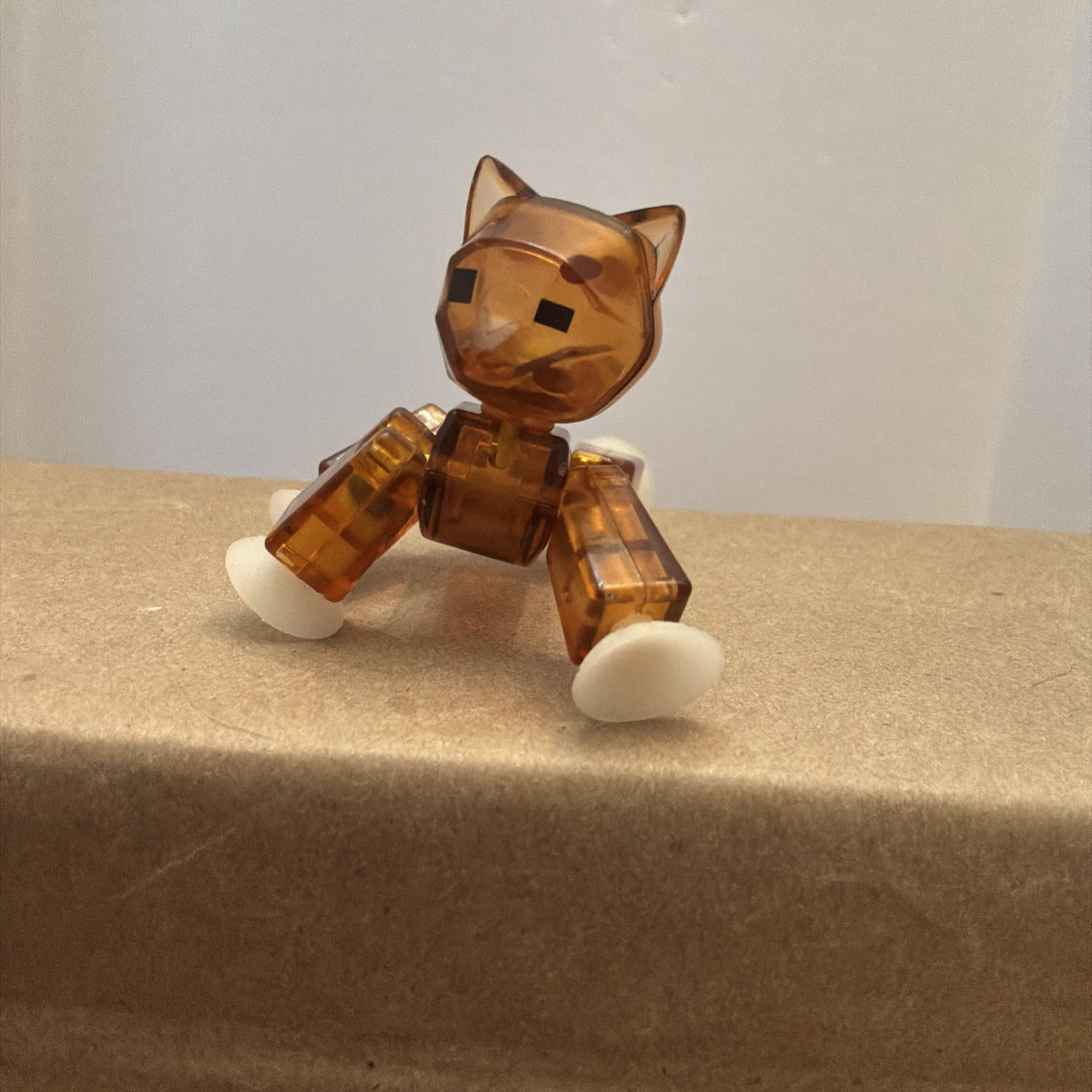 Stikbot ROBOT Stop Motion Animation ACTION FIGURE TOY Clear Amber mini figure