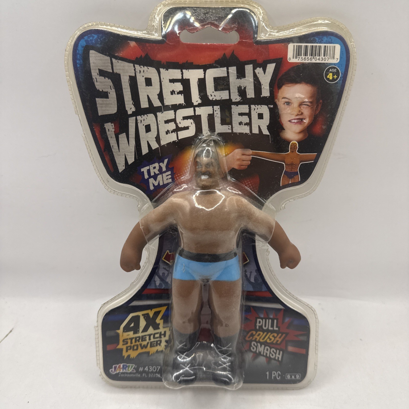 Stretchy Wrestler 4X Stretch Power Pull Crush Smash Blue Shorts JARU #4307