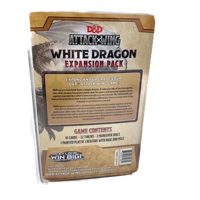 Dungeons Dragons Attack Wing White Dragon Expansion Pack Wizkids NECA 2015 D&D