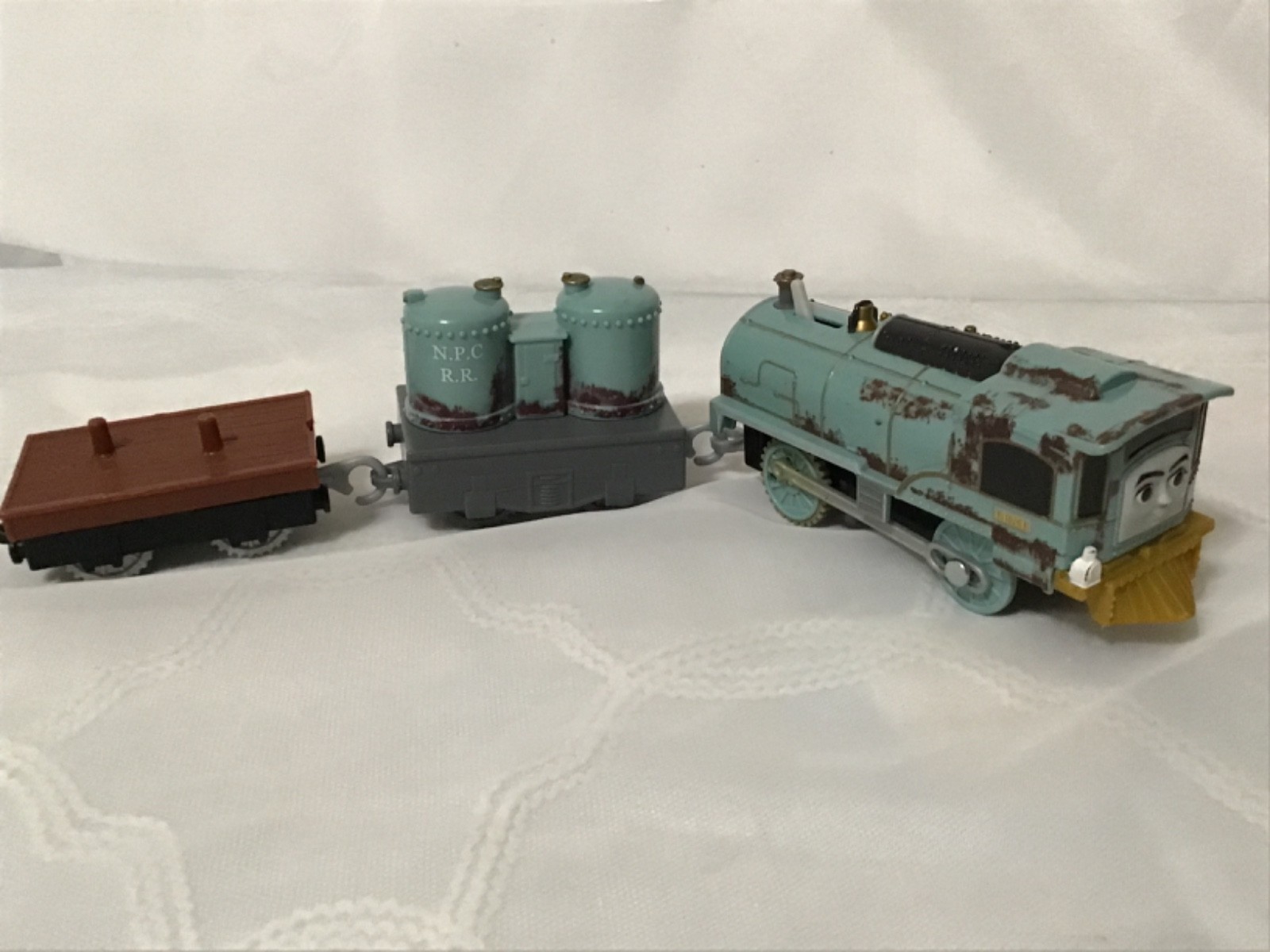 Thomas & friend mattel 2013 trackmaster LEXI motorized train with tender/ WORKS