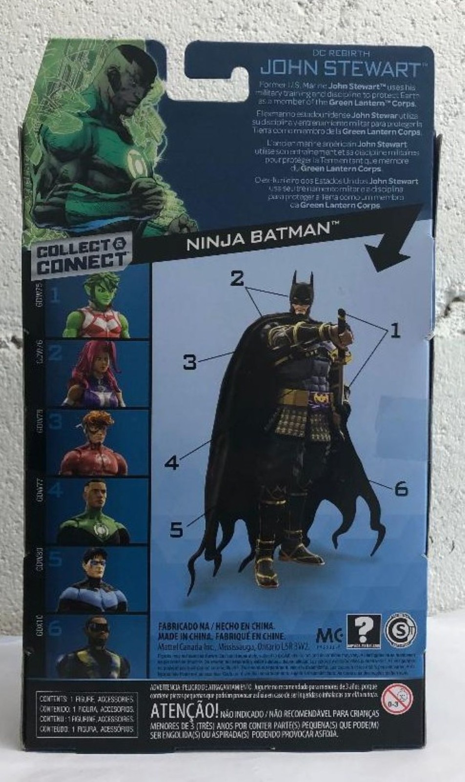 DC Multiverse John Stewart Green Lantern Ninja Batman CNC Connect DCU SEALED