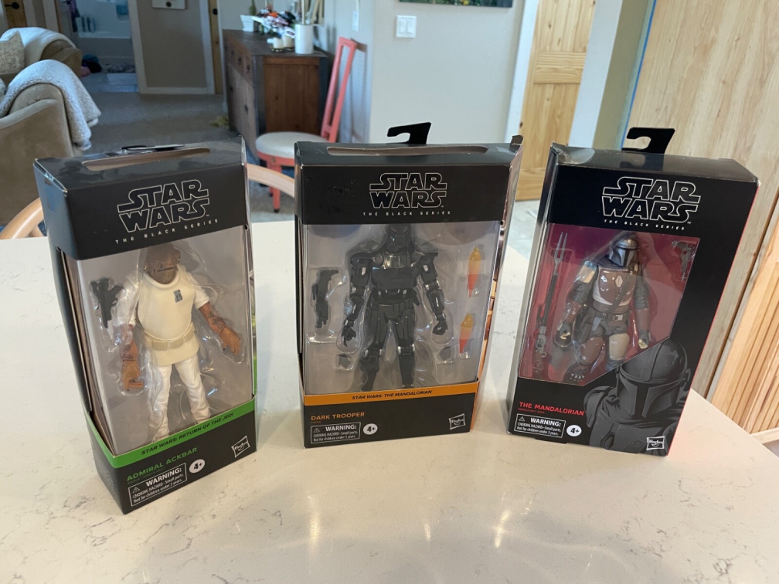 Star wars Black Series Dark Trooper Mandalorian 94 admiral Ackbar lot hasbro