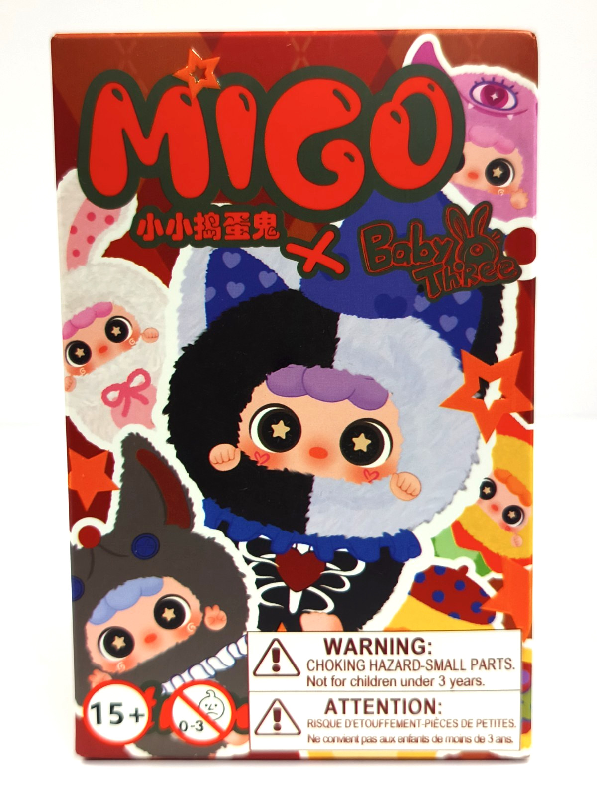 🌟 Migo Little Troublemaker Plush Series « Baby Three » Blind Box NIB Factory Seal