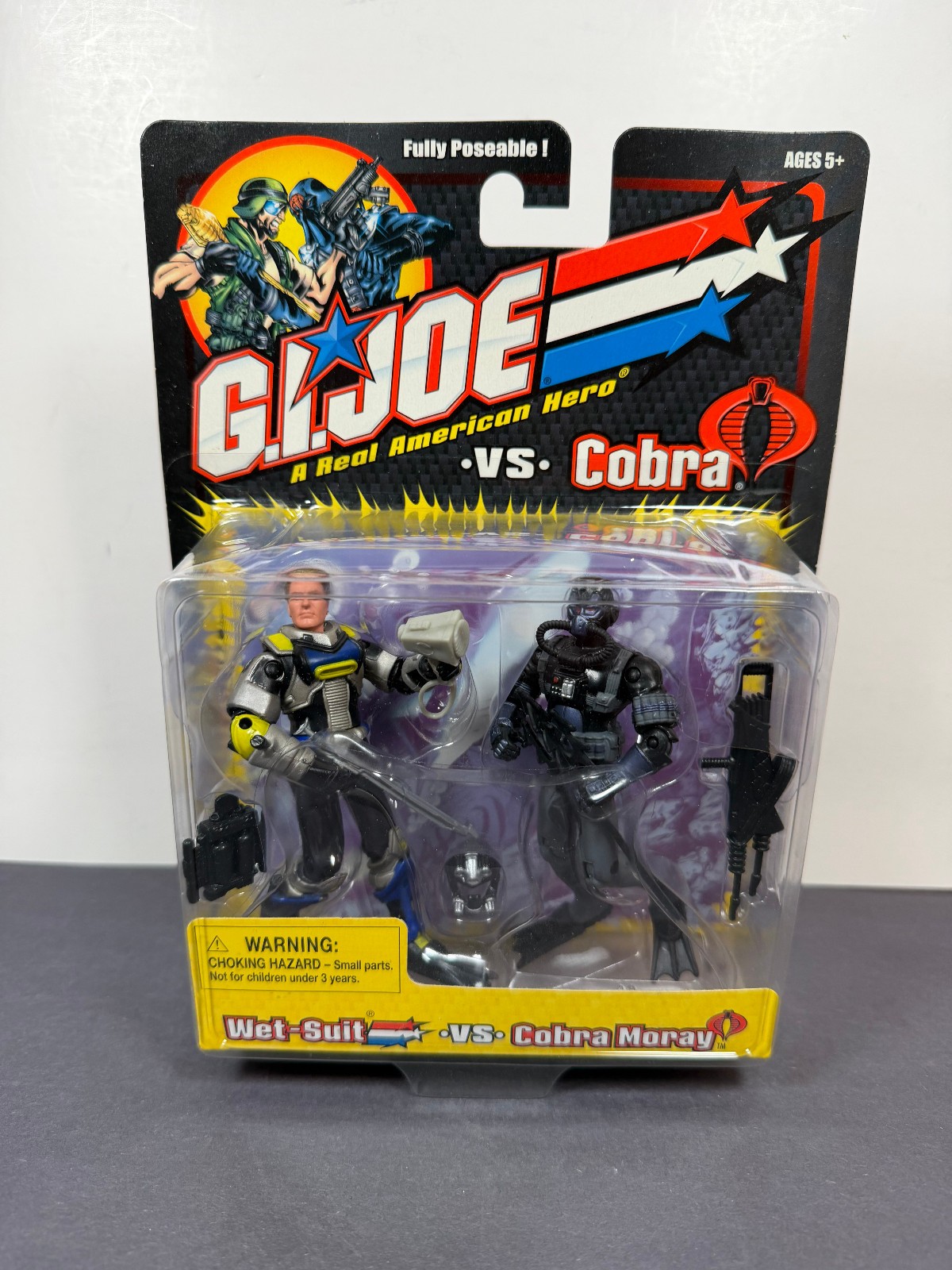 GI Joe vs Cobra WET SUIT VS COBRA MORAY 3.75&Prime; Action Figure Set 2 Pack V2