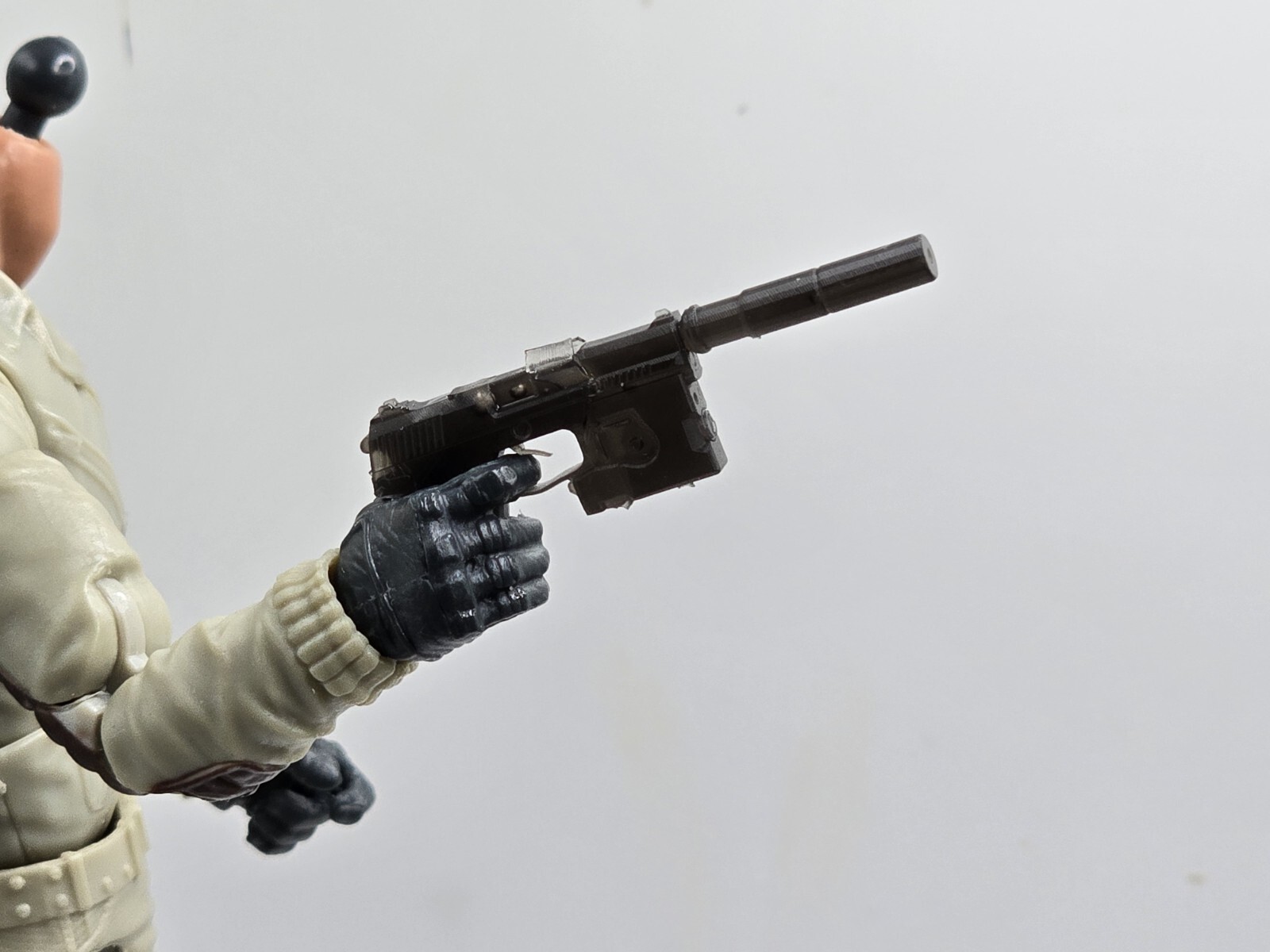 3d Print Solid SNAKE SOCOM PISTOL 1:12 GI Joe Classified/Marvel Legends