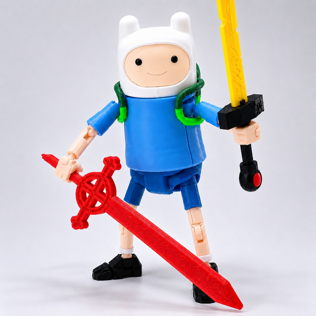 3D Printed Adventure Time Action Figure 14cm – 1/12 Scale FINN Hero Toy Gift