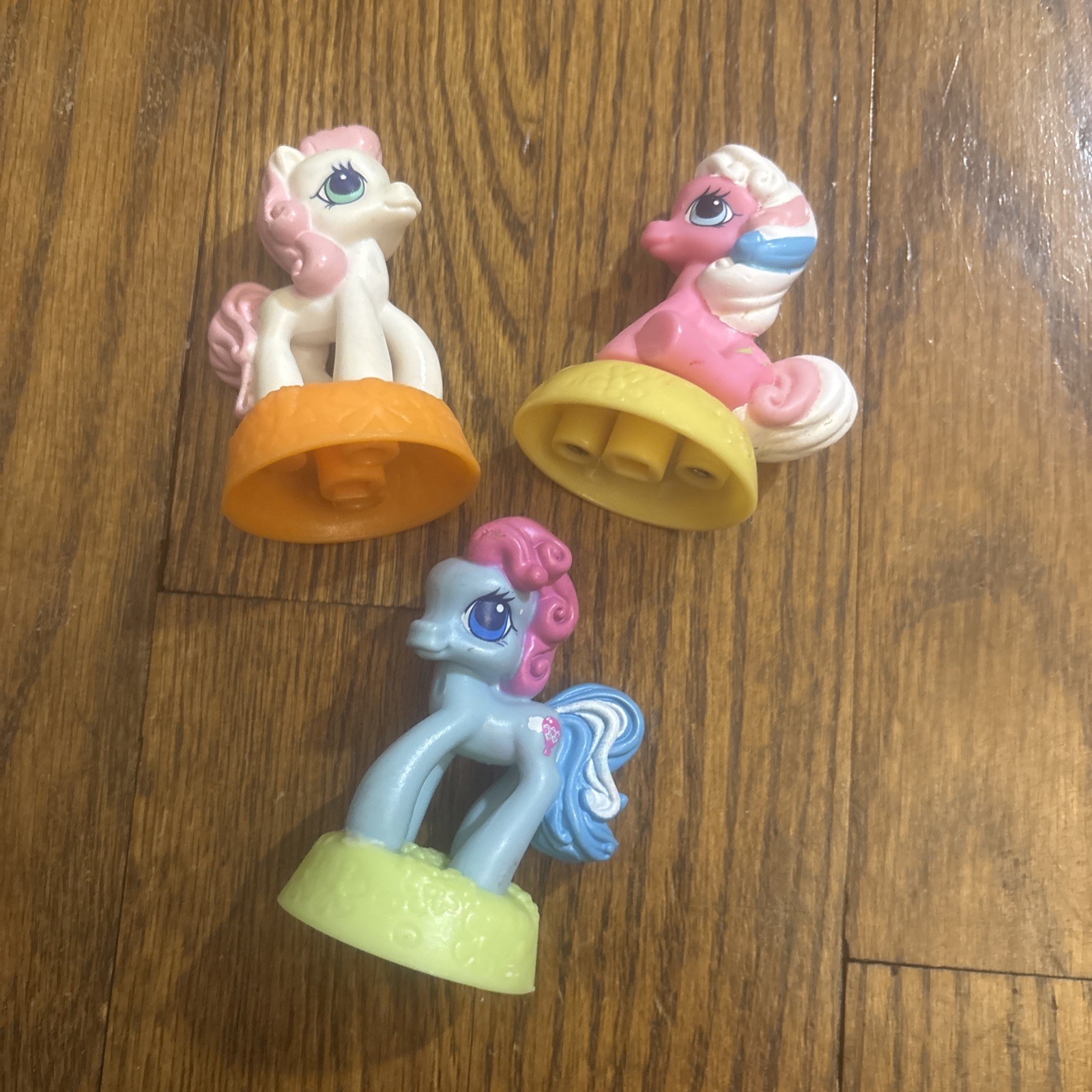 My Little Pony Ponyville Figures McDonald’s 2007 Lot Of 3 2.5” Tall