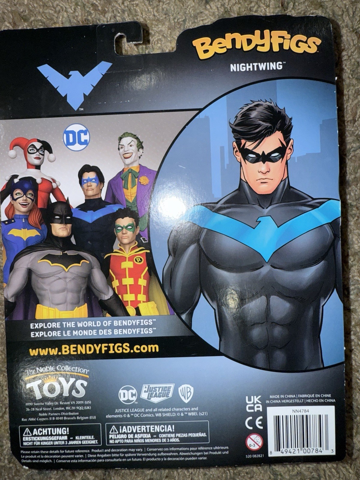 Bendyfigs DC Nightwing Action Figure DC Comics Brand New