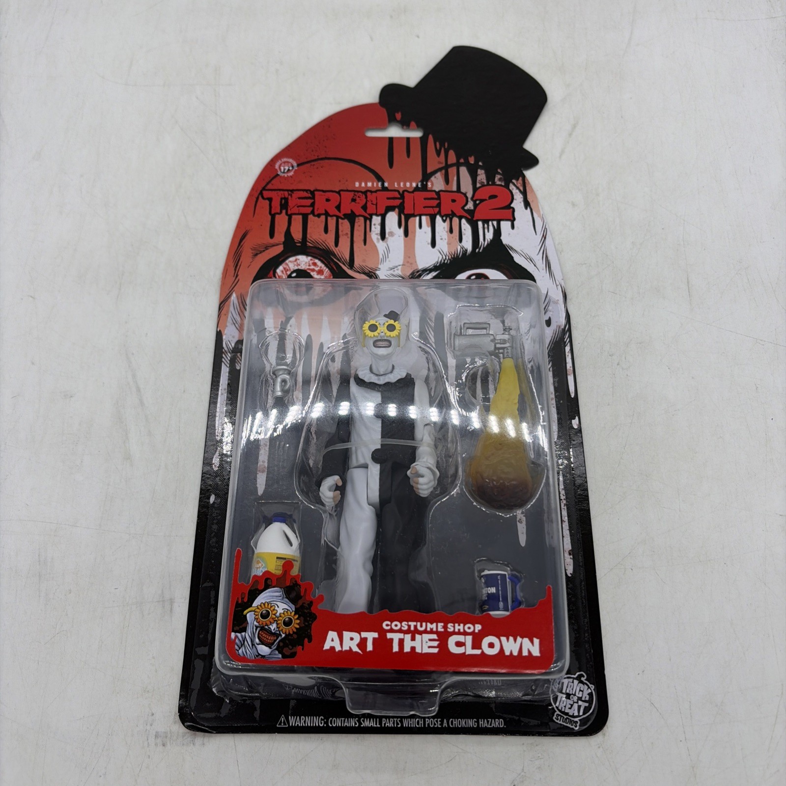 TERRIFIER 2 COSTUME SHOP ART THE CLOWN 5&Prime; ACTION FIGURE BRAND NEW