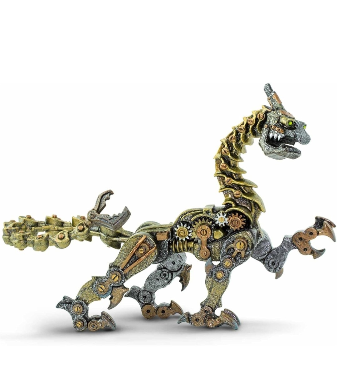 Safari LTD Steampunk Copper Clockwork Robot Dragon Figure 2019