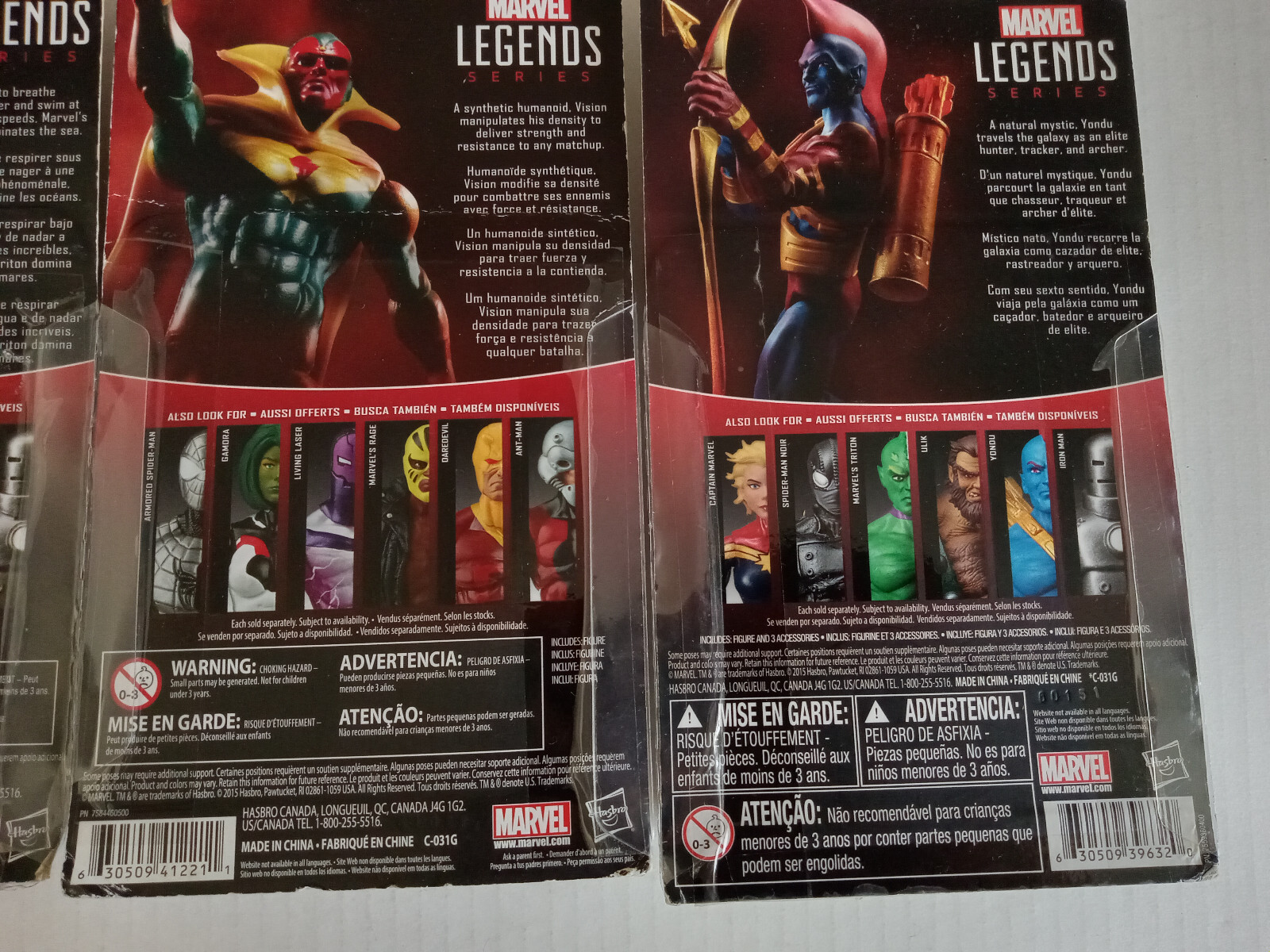 Marvel Legends LOT Superhero Comic Book Triton Vision Yondu 4 Inch 2015