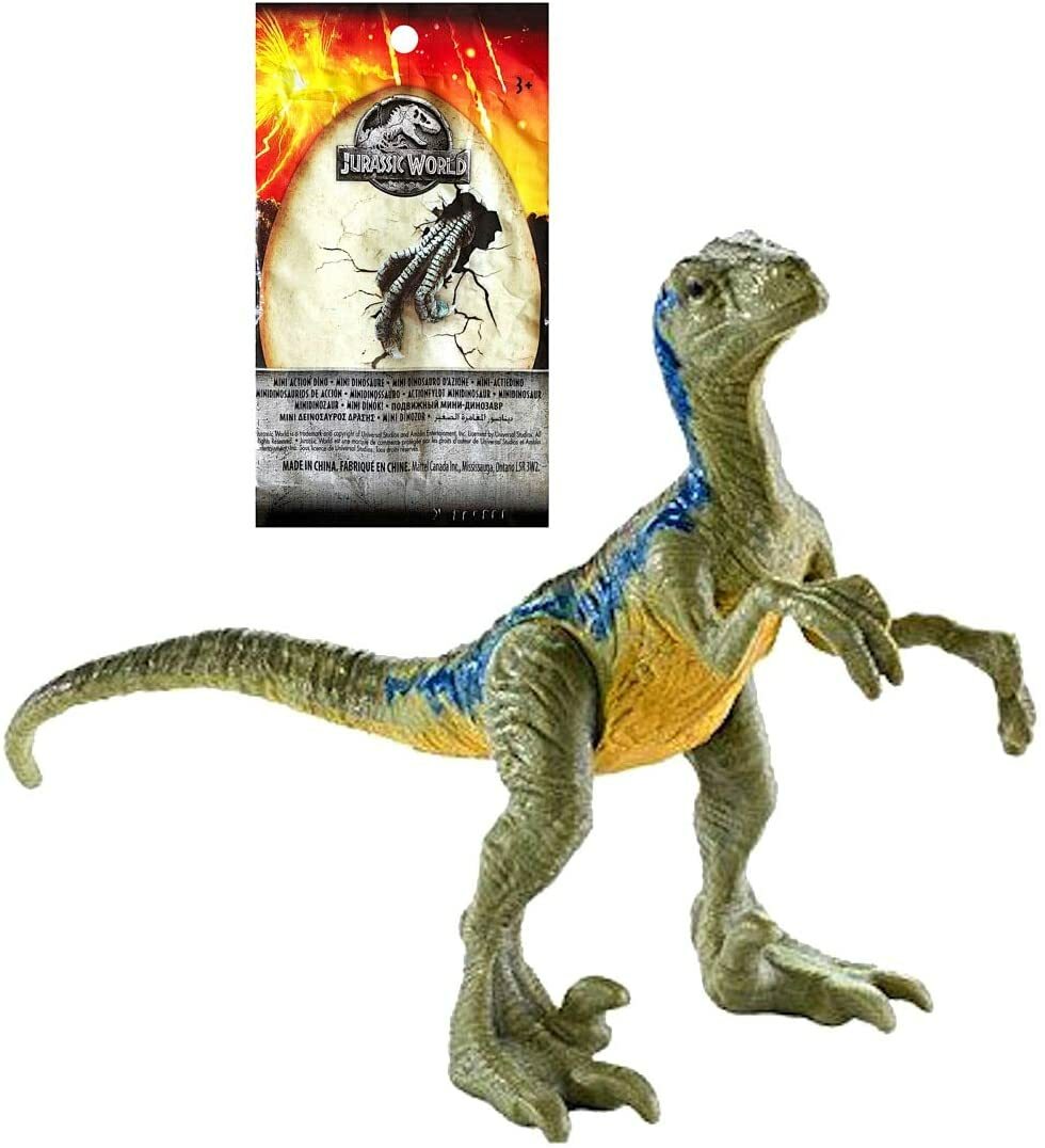 Jurassic World Fallen Kingdom Mini Dinosaur Blind Bag Velociraptor Blue Wave 1