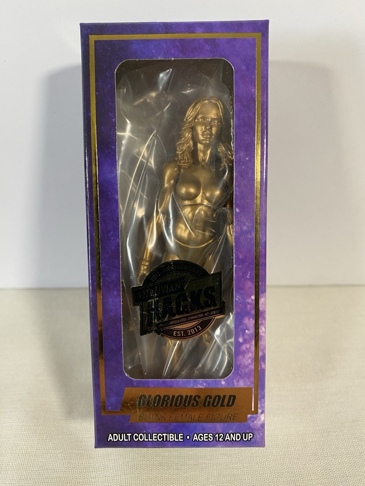 Vitruvian H.A.C.K.S. Glorious Gold Blank Female Figure Hacks Boss Fight