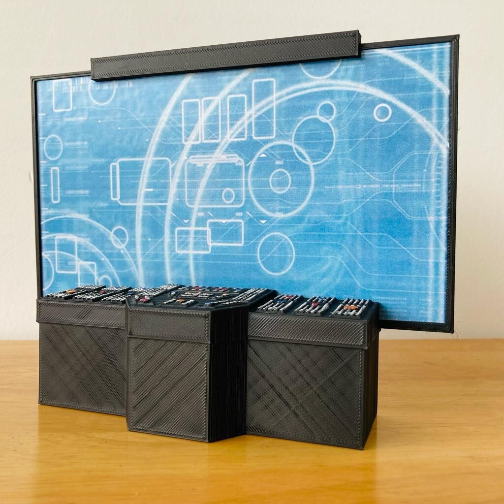 Custom Sci-Fi Tactical Screen / Computer for 3.75 IN (1:18) Figure Diorama