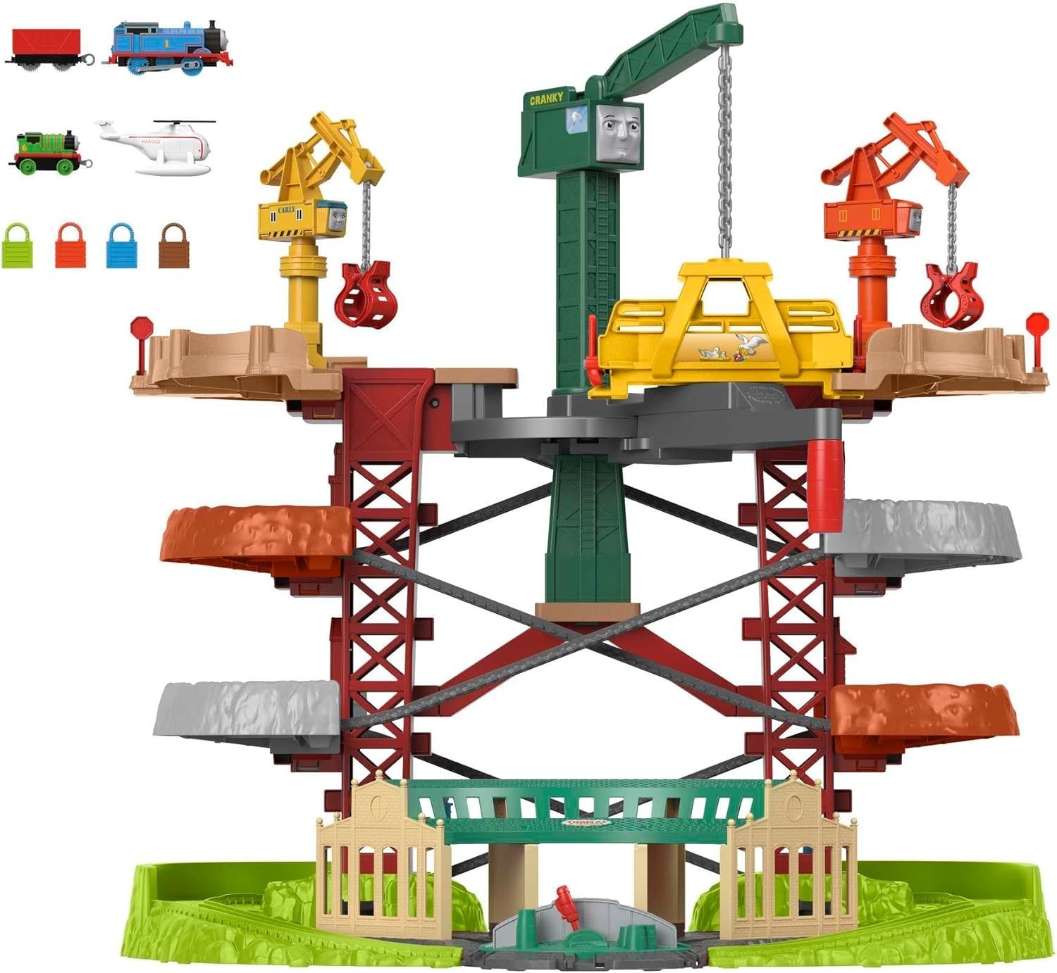 Motorized Train Set Thomas & Friends Trains Cranes Super Tower track preschool