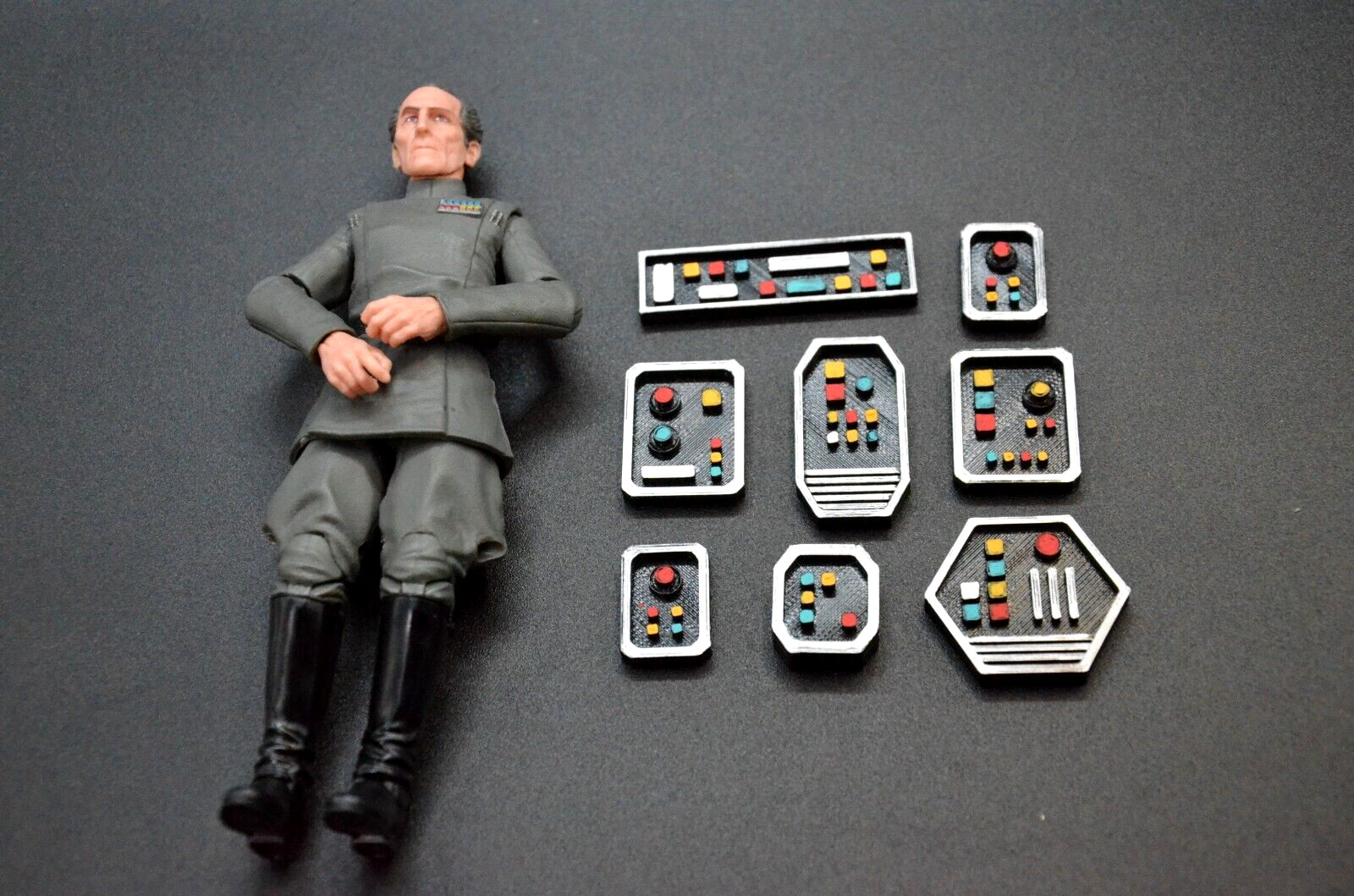 8 PAINTED GREEBLE lot 1:12 6&Prime; FIGURE DIORAMA GI JOE STAR WARS MARVEL CUSTOM