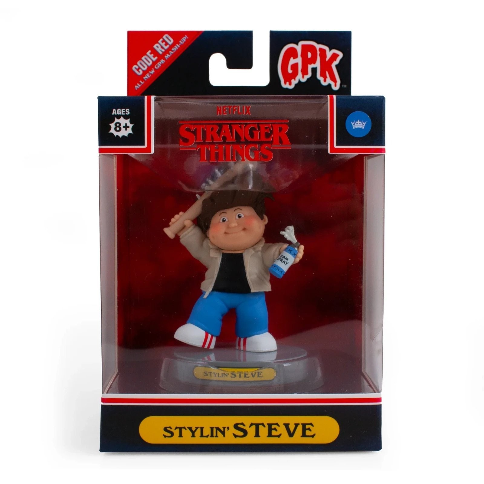 Stranger Things x Garbage Pail Kids Stylin Steve 4&Prime; Figure with Trading Card