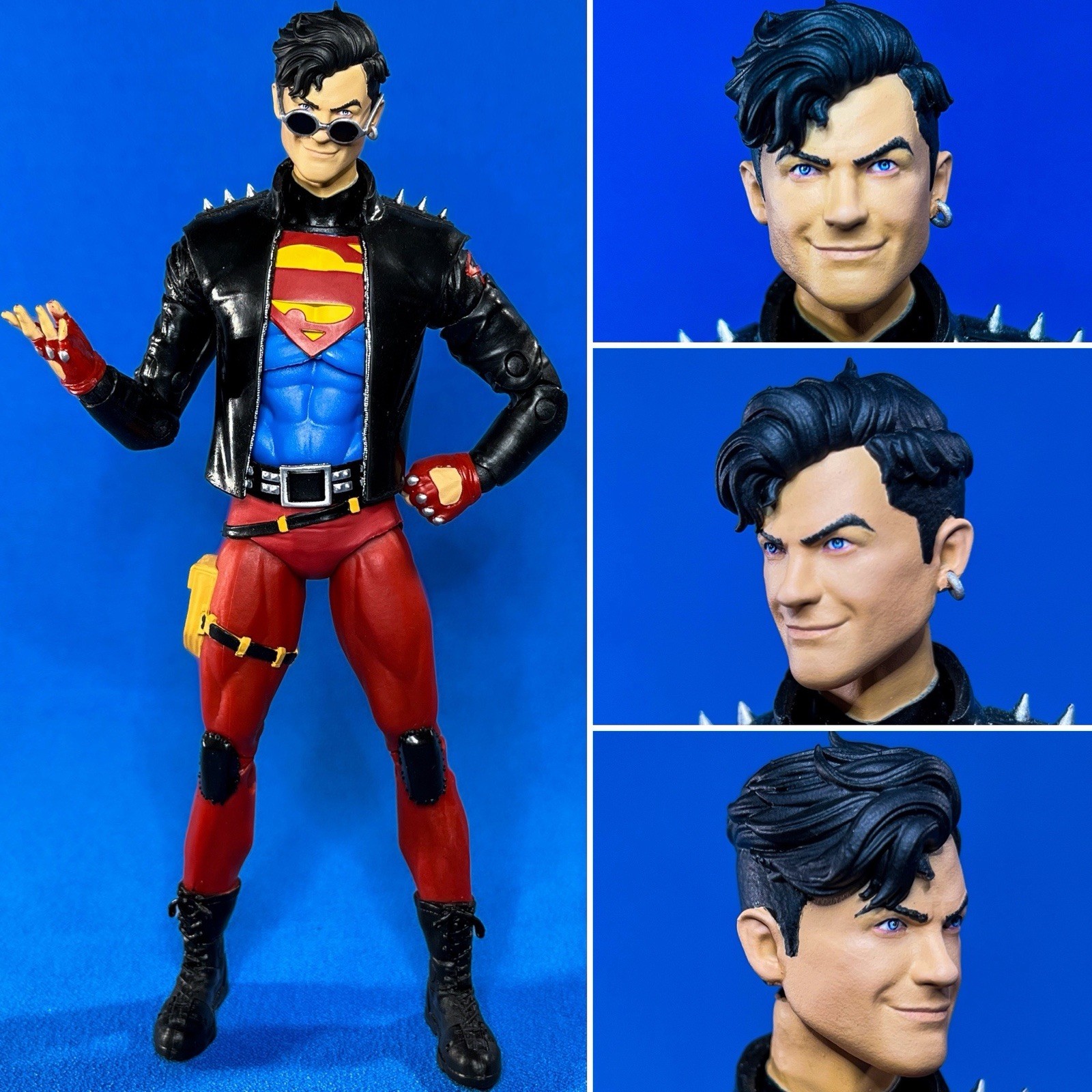 Custom (Made To Order) Dc Multiverse Superboy Painted Headsculpt