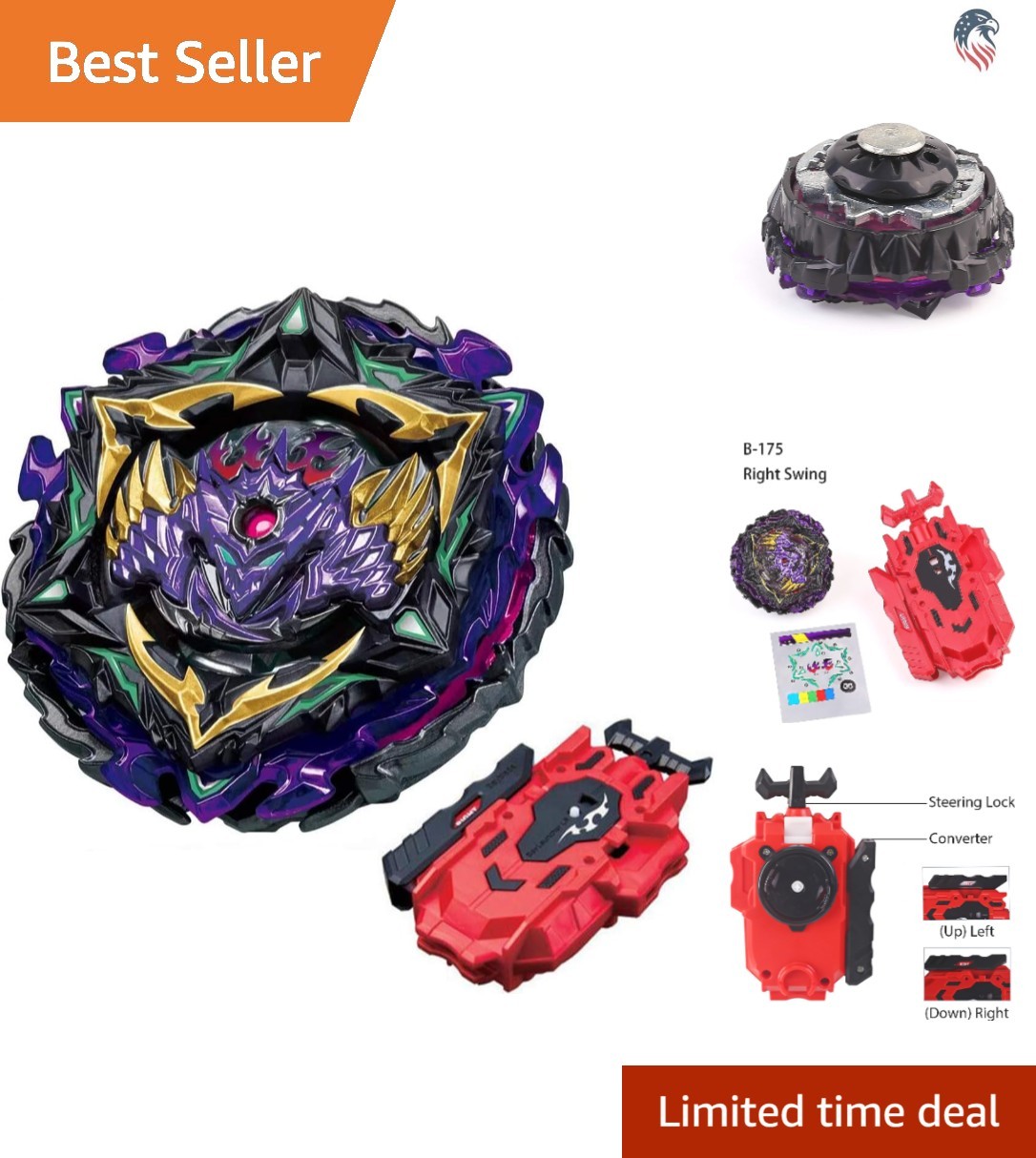 Battling Tops Burst Superking B-175 Gyro Toys Compatible with Launcher Kids Play