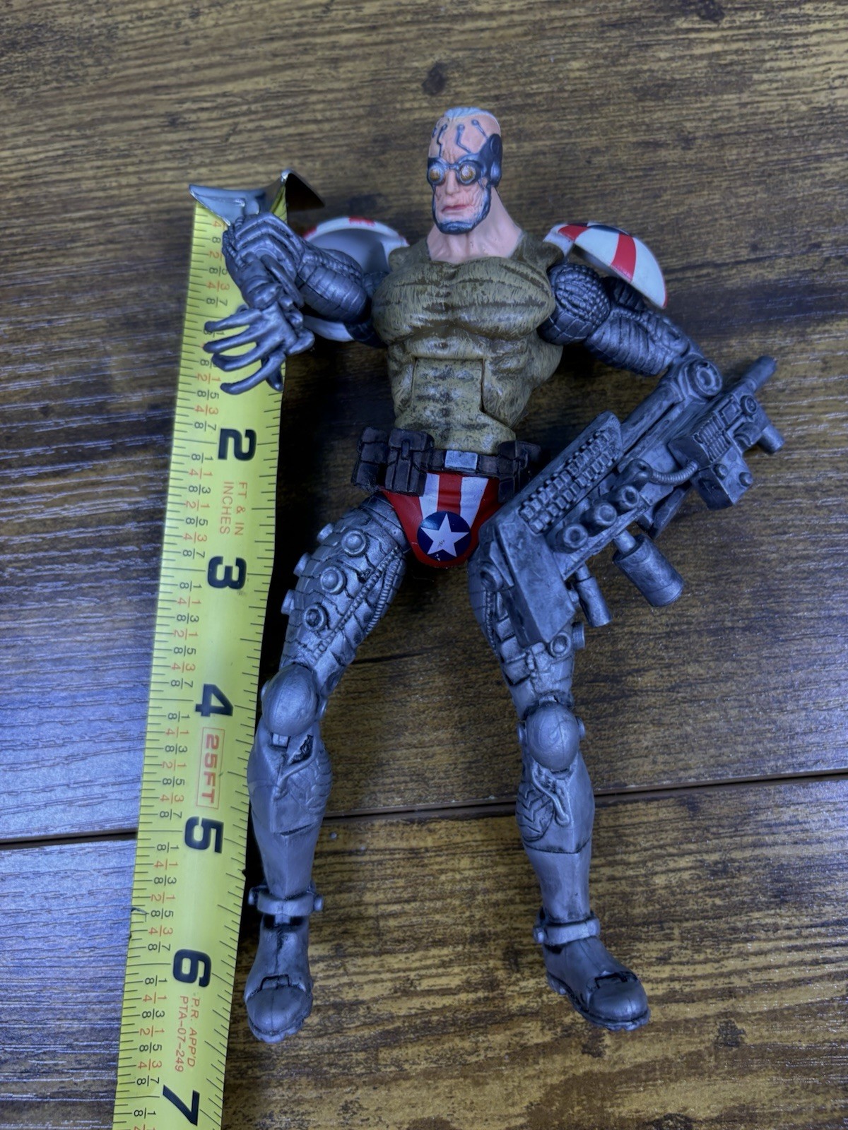 2007 ToyBiz Marvel Legendary Comic Book Series Super Patriot Figure 7” Loose Pit