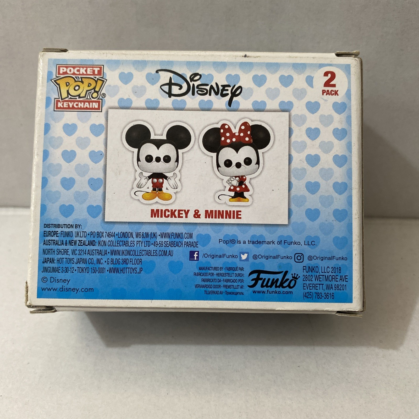 Funko Pocket POP! Keychains – Disney 2-Pack – MICKEY & MINNIE MOUSE – New in Box