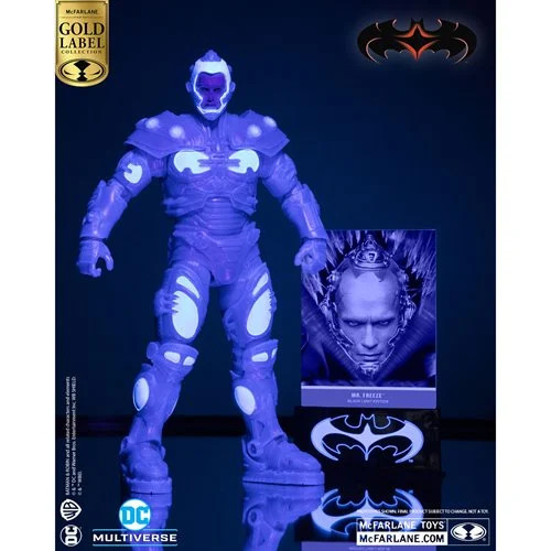 DC Multiverse Batman & Robin Mr. Freeze Black Light Gold Label 7&Prime; McFarlane
