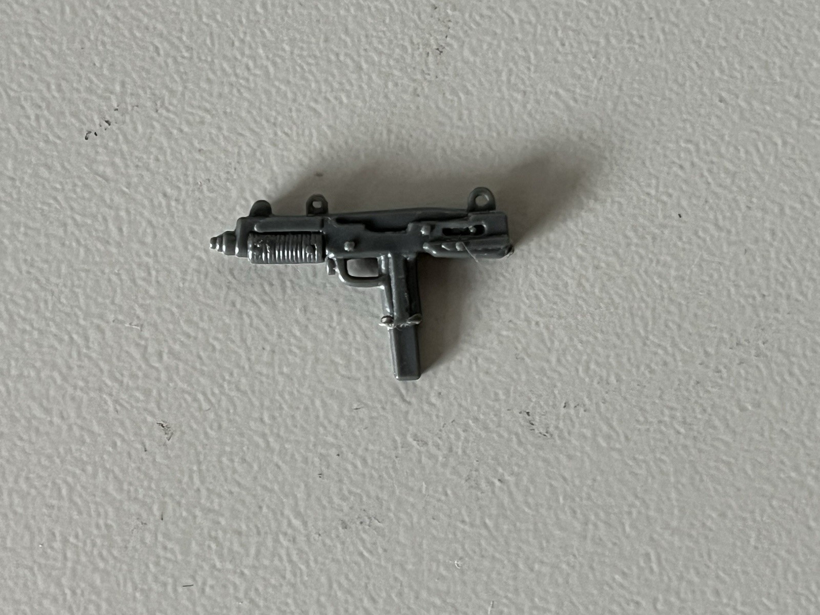 GI Joe Snake Eyes Uzi Gun Weapon Accessory Part Light Grey AP 1982 83 Original!