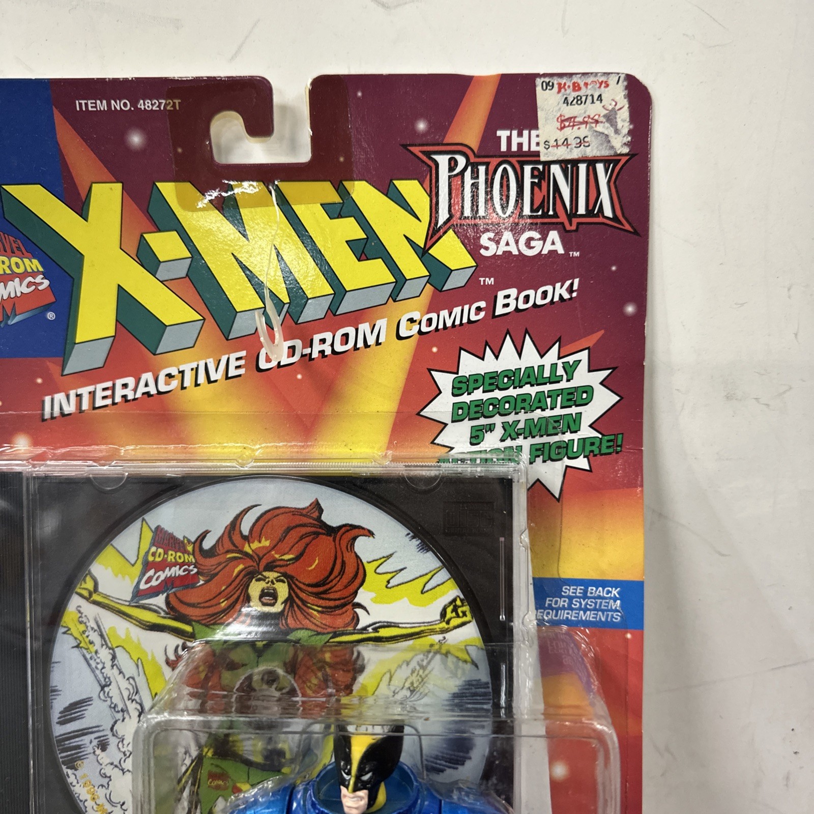 WOLVERINE Action Fig & Interactive CD-ROM Comic Book X-Men The Phoenix Saga!!!