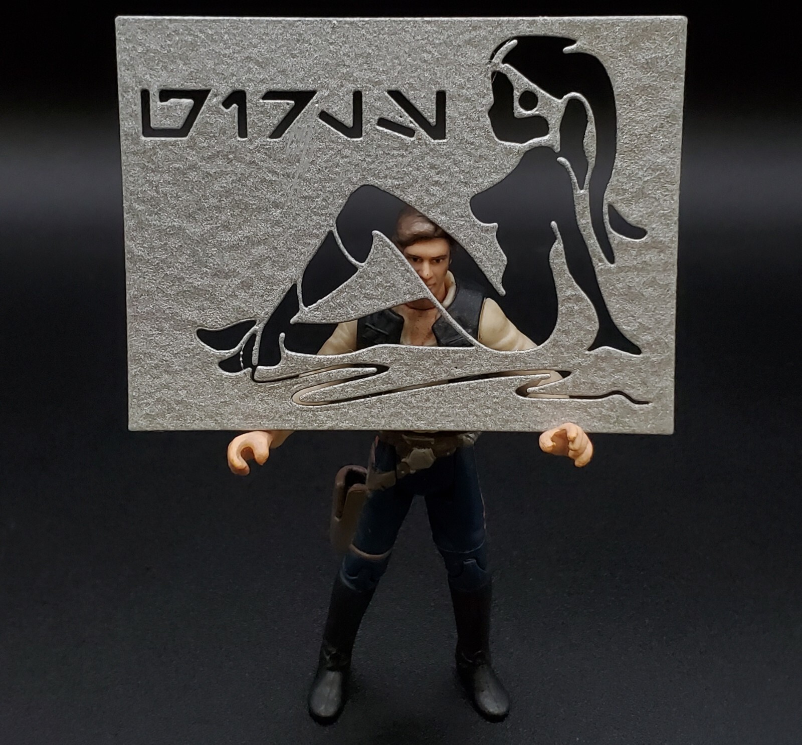 CUSTOM STAR WARS « Girls » SIGN for 3.75-4&Prime; figure DIORAMA SCI FI 1:18 (J53)
