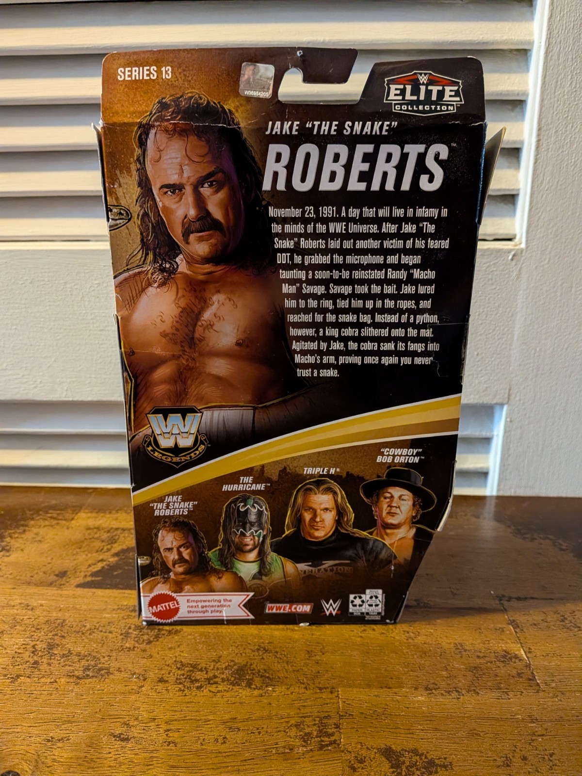 Jake « The Snake » Roberts SIGNED Figure 2021 Mattel WWE Legends Elite Collection