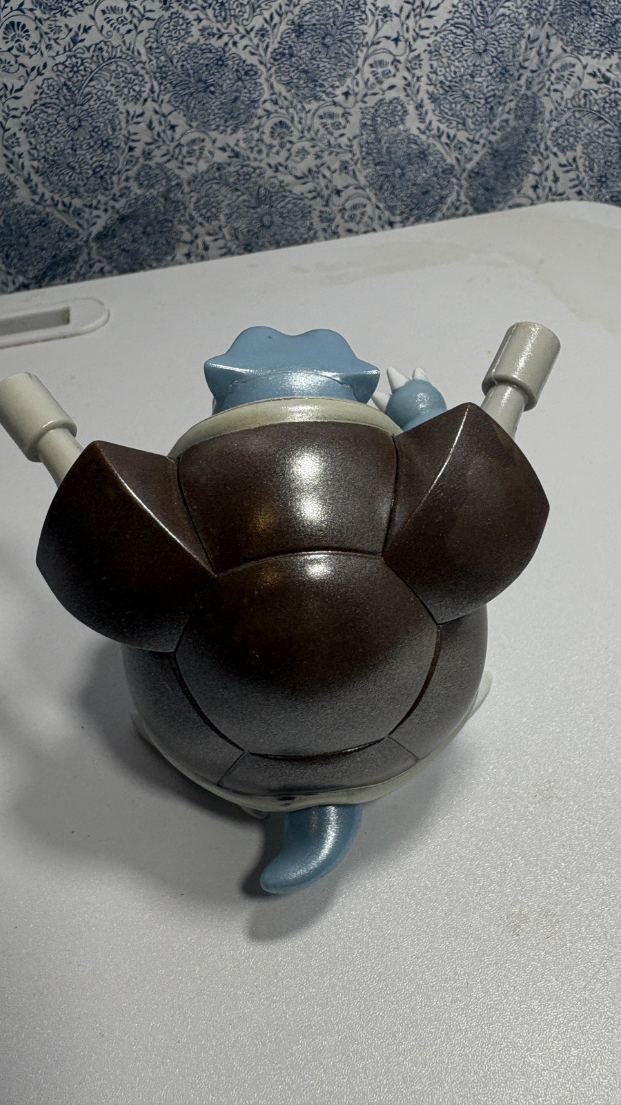 Pokémon Blastoise Action Figure Turtle Plastic Blue Beige Brown White 5 in