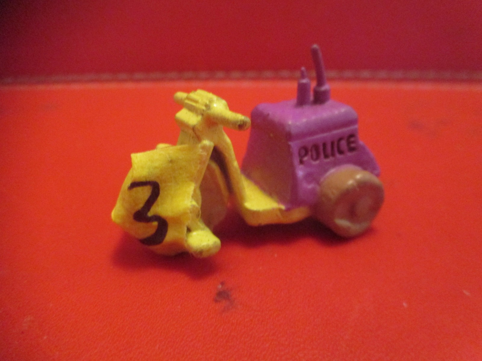 rare collectable figure toy yellow police car unsure happy meal mcdonalds
