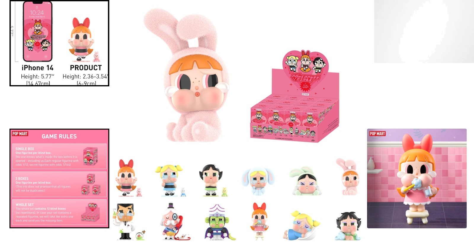 Collectible CRYBABY Powerpuff Girls Blind Box Figures – Ideal Gifts for All Ages