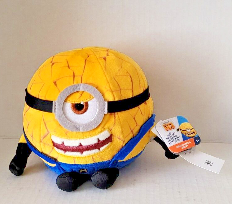 DESPICABLE ME 4 Movie MEGA MINIONS JERRY 9&Prime; Squooshy Plush Figure 2024