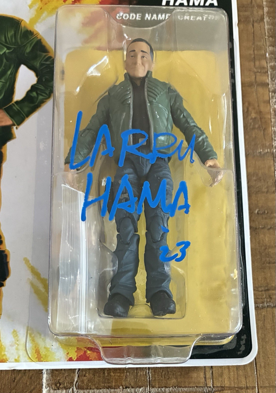Larry Hama Signed GI Joe Creator Action Figure Beckett BAS