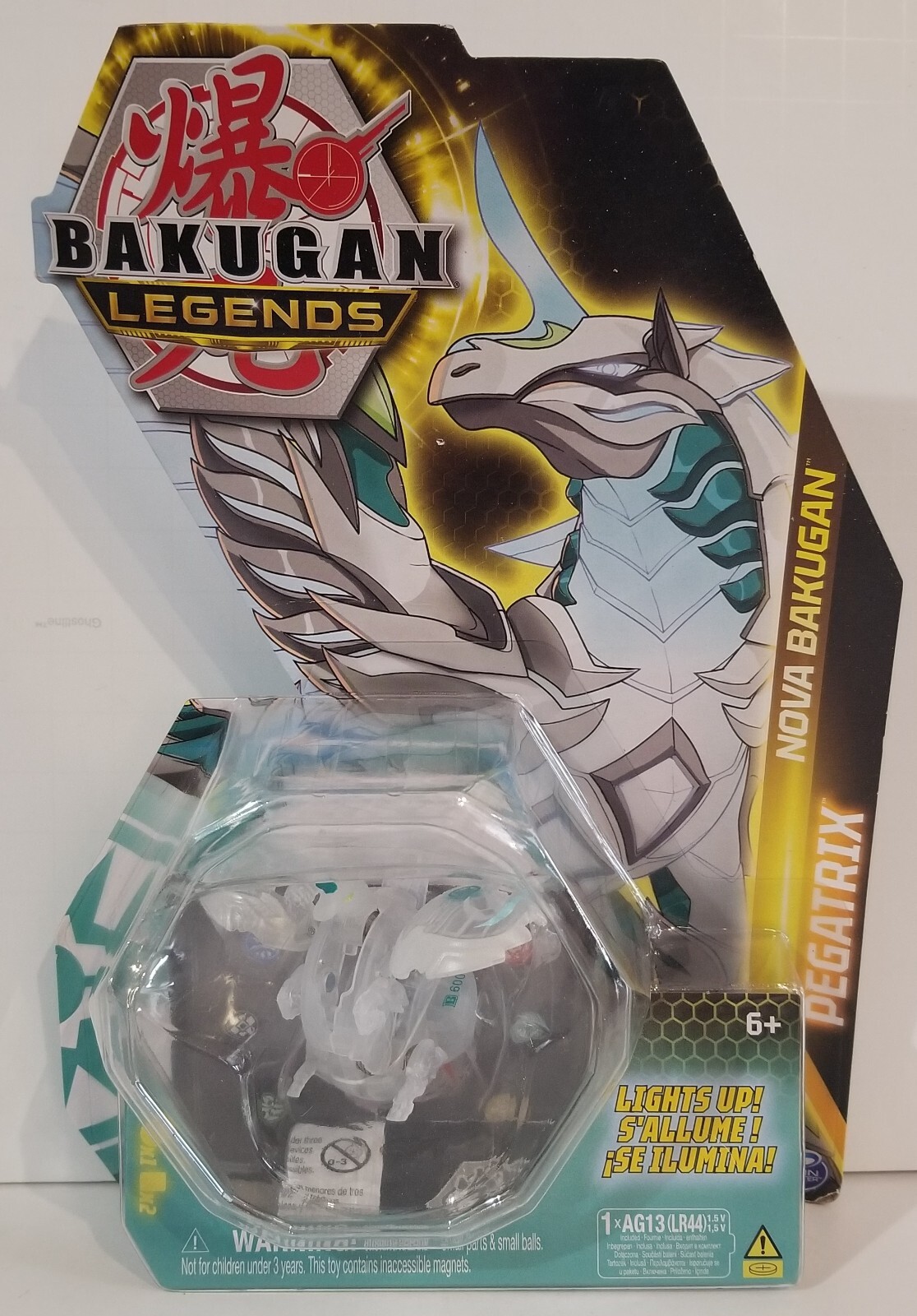 Bakugan Legends: Nova Diamond Pegatrix, light up battle figure & cards