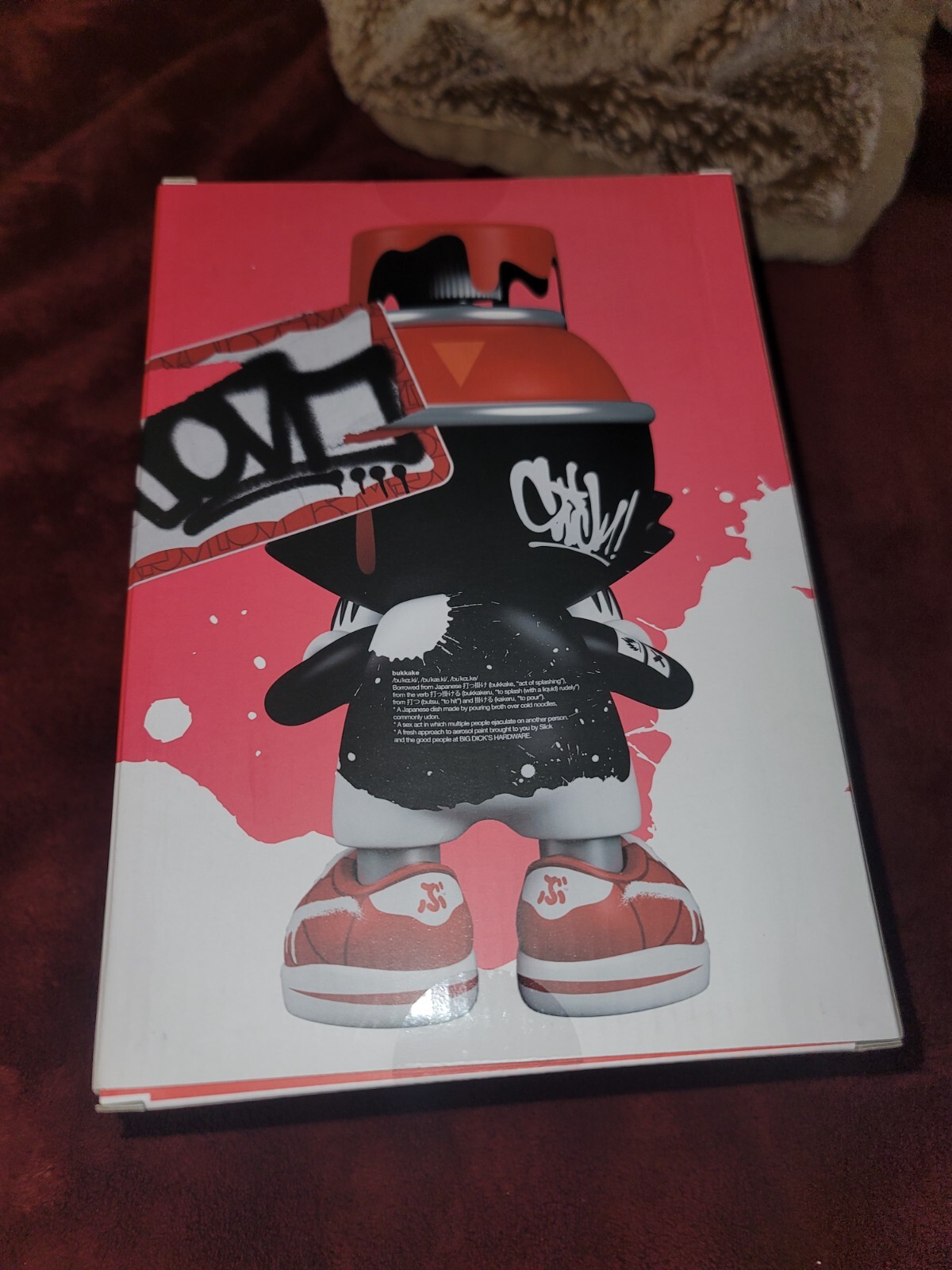 SUPERPLASTIC OG SLICK 8&Prime; LOVE RED SIGNED + STICKERS + MORE Kaws Fairey Banksy