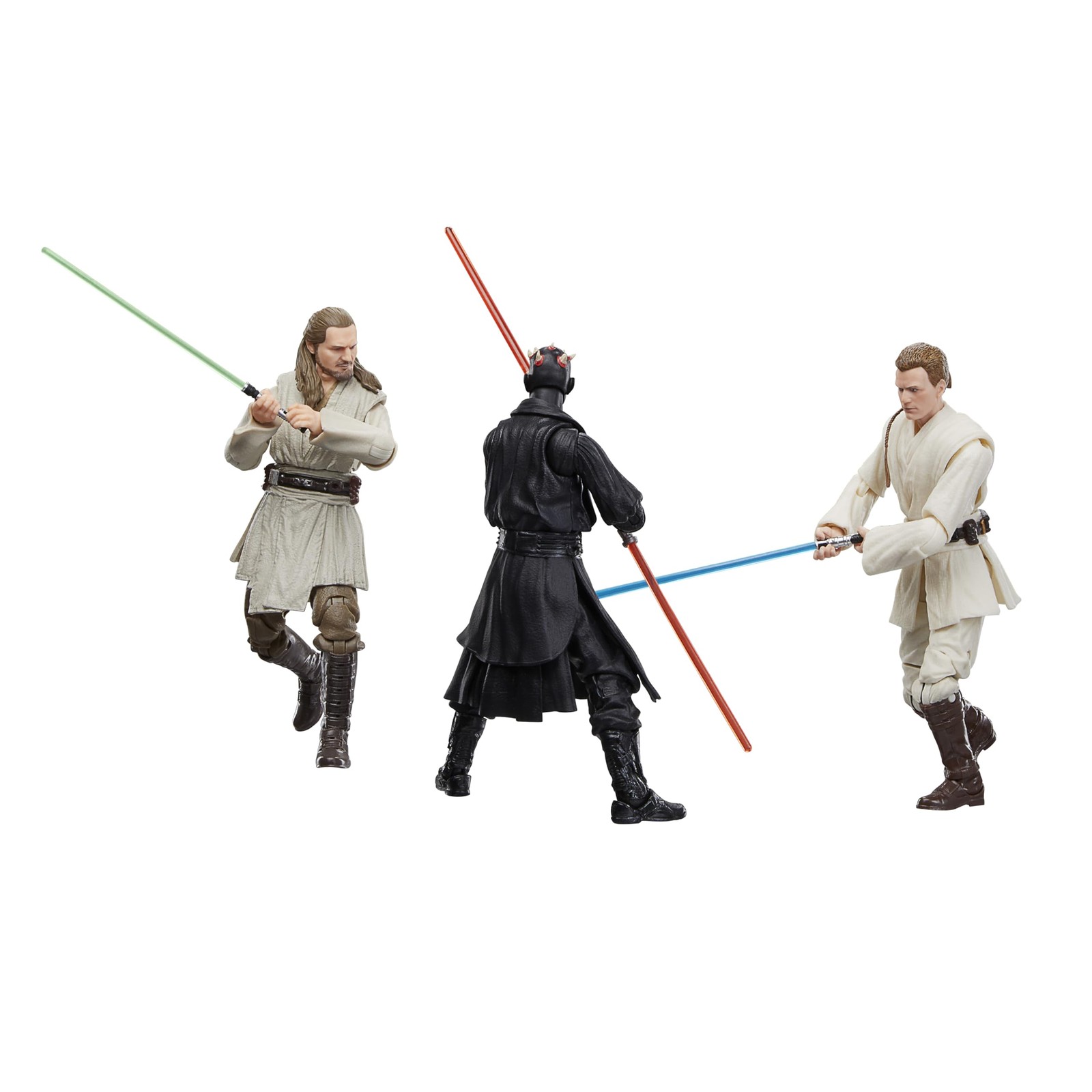 Star Wars Black Series Phantom Menace Action Figures with Lightsabers 6 Inch