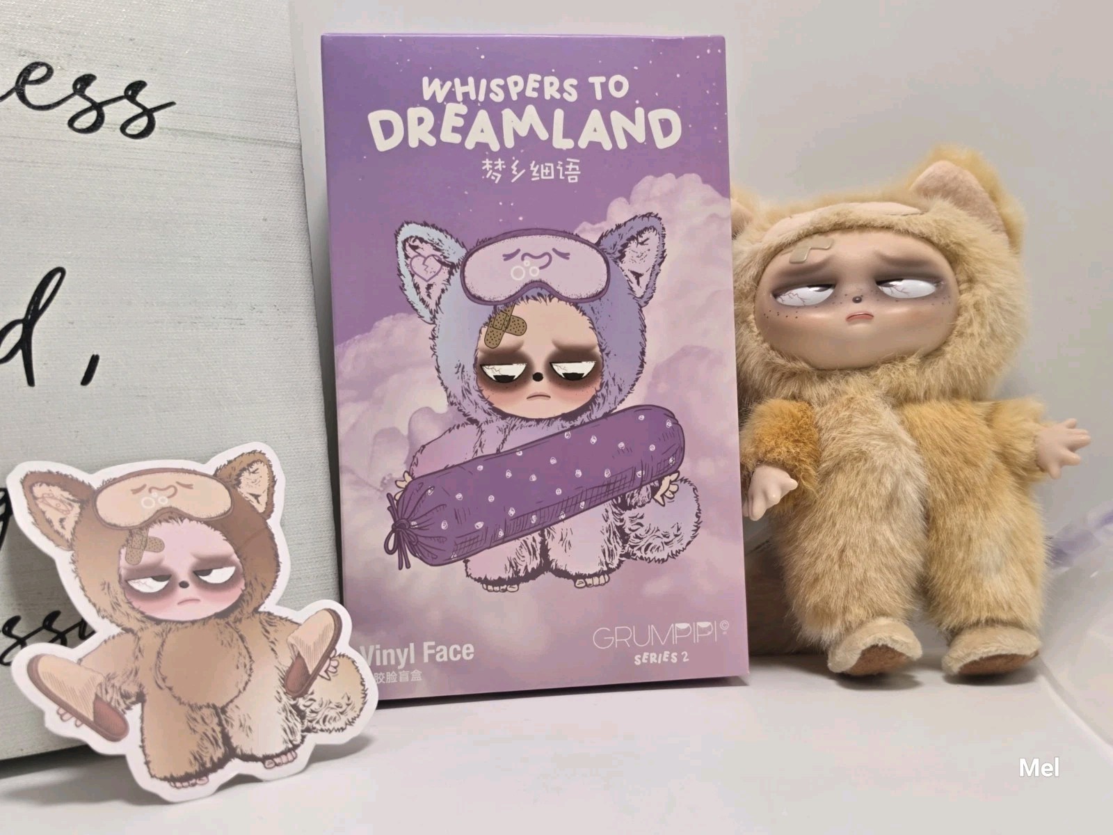 Brown- Grumpipi V2 Whispers To Dreamland Plush Pendant Tan Open Confirmed Hunhun