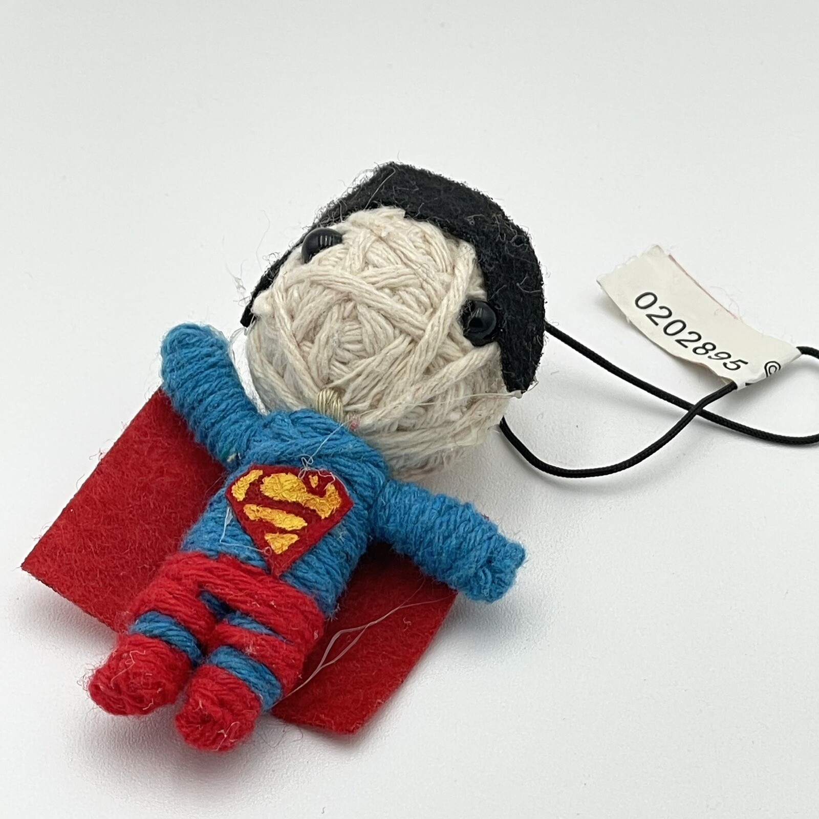 DC COMICS Superman String Doll Charm 1.5 inches Stocking Stuffer