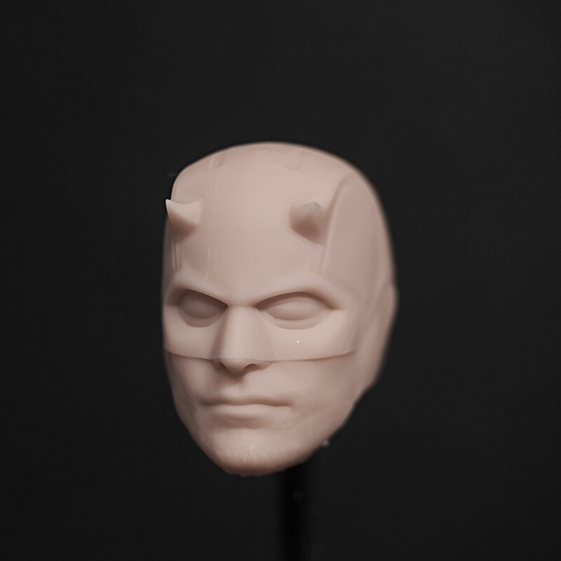 1/12 Scale The Mask Daredevil Charlie Cox Head Sculpt Unpainted Fit 6&Prime; ML Figure