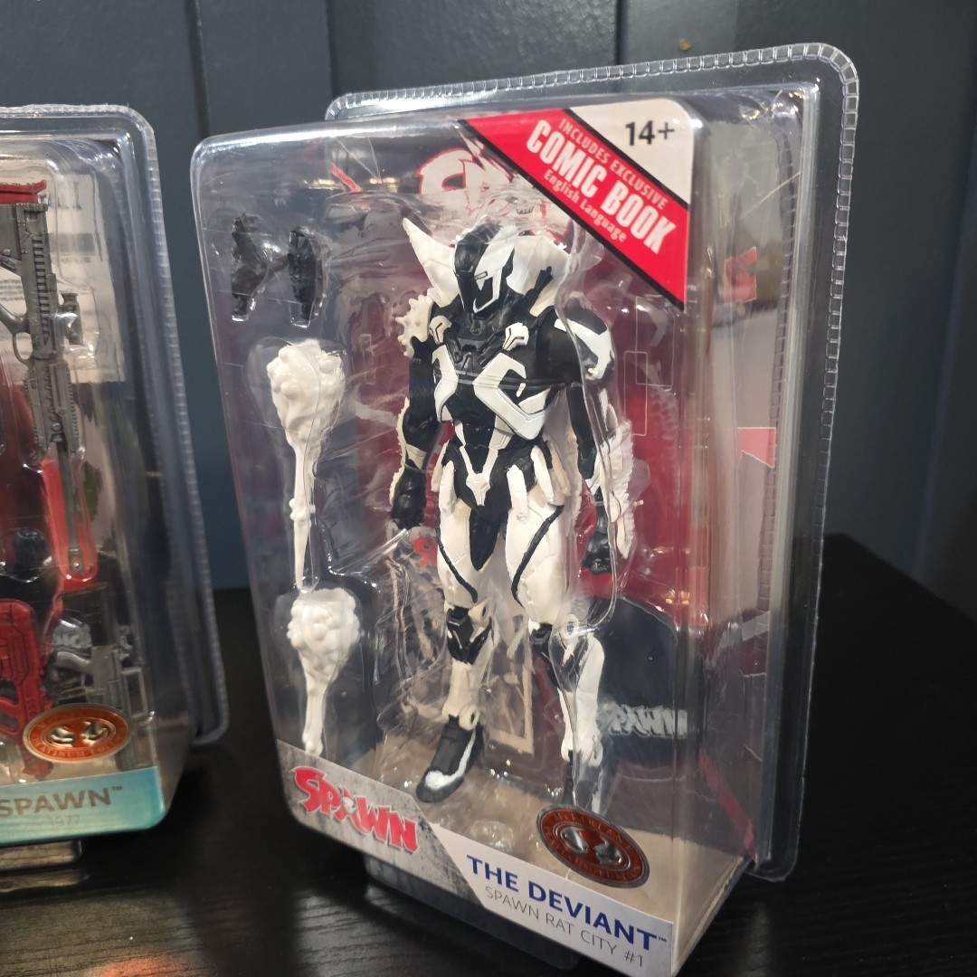McFarlane Spawn Lot of 3 Spawn 1977 Comic Book Edition +The Deviant Rat City NEW
