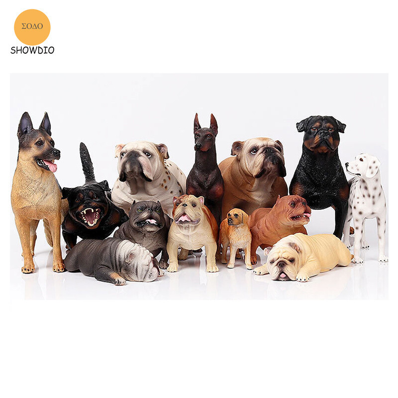 1/6 Scale Simulation Dogs Figure Shepherd Husky Rottweiler For 12&Prime;Action Scene