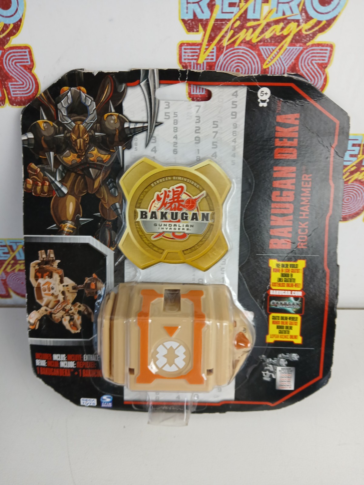 Bakugan Deka Precious Rock Hammer Gundalian Invaders Sega Toys Spin 2011