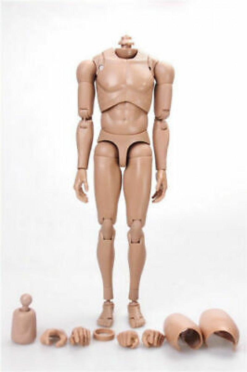 US 1/6 Male Flexible Body Action Figure Asian Skin MX02-B For 12 » Soldier Dolls